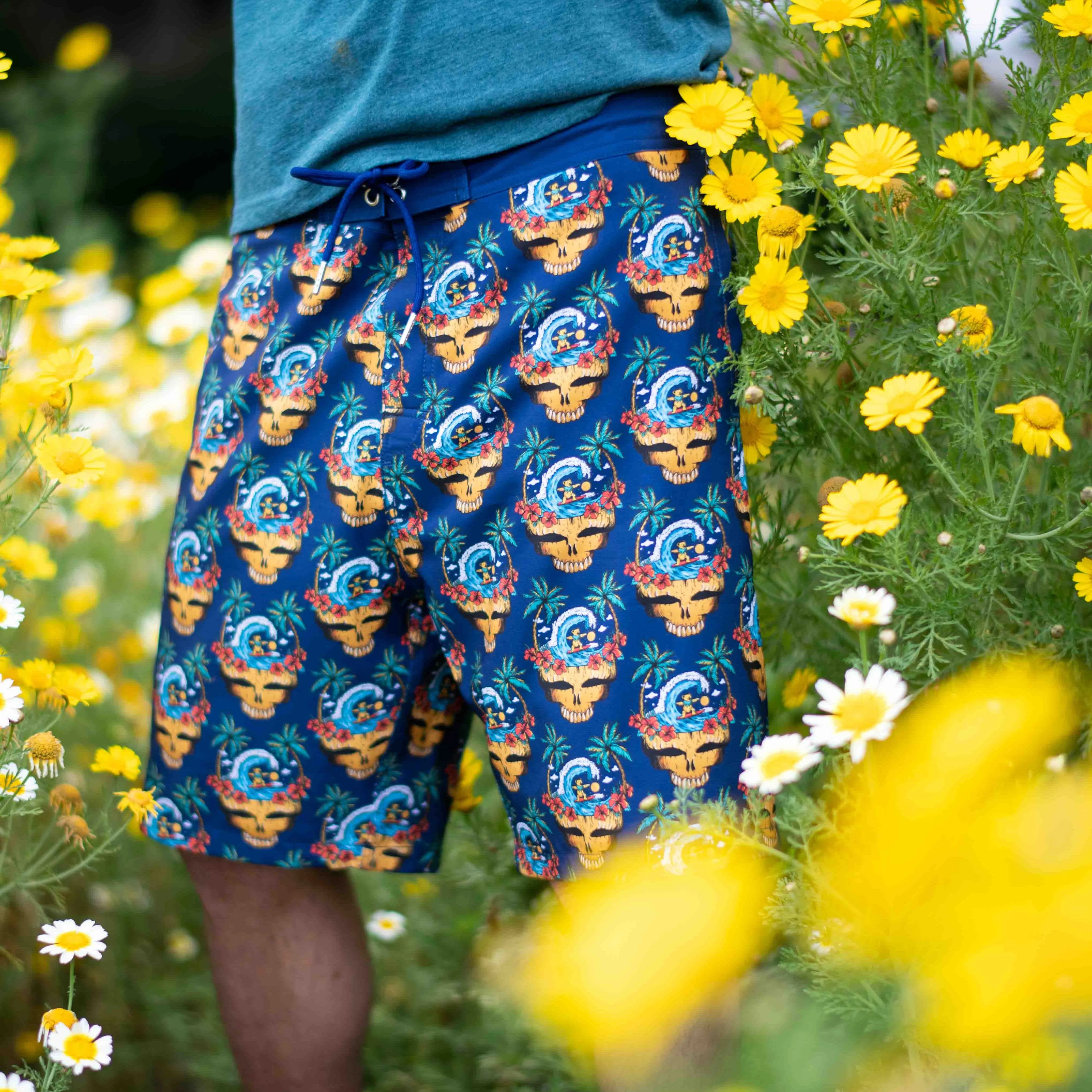 Grateful Dead | Hybrid Board Short | Steal Your Face Beach